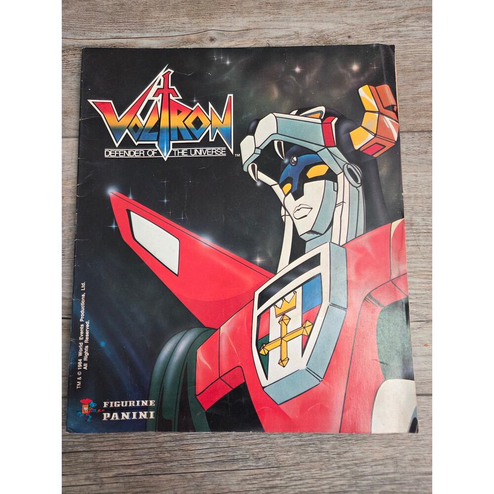Vintage 1984 Panini Voltron: Defender of the Universe Sticker Album Collectible!